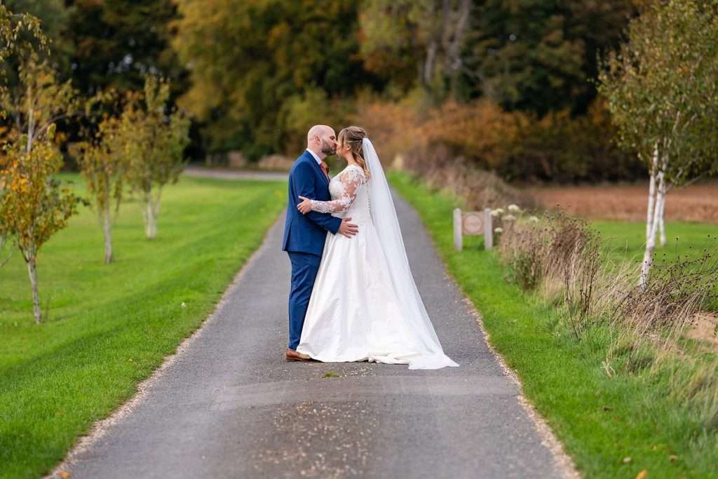 Couples portrait - Wedding Photography at Lapstone Barn Cotswold Wedding Venue. Photographed by Matthew Ellacott Photography