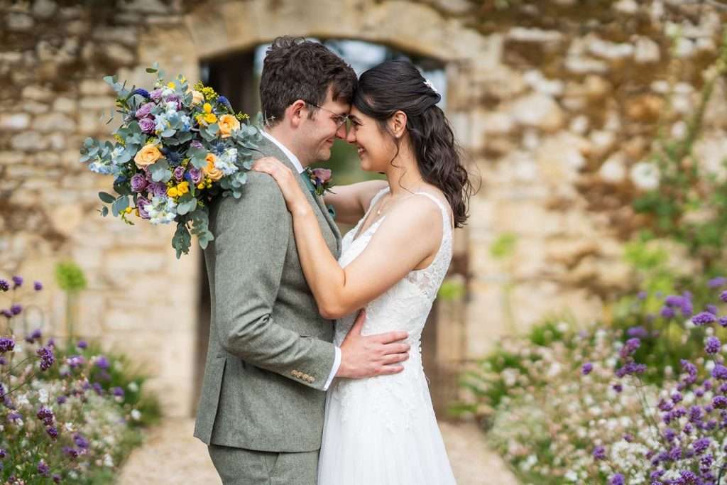 Couple Wedding Portraits Medley Walled Garden Oxford
