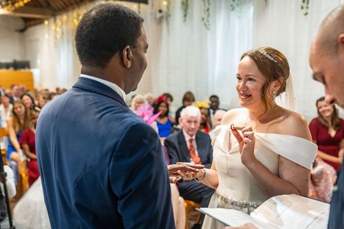 Wedding Ceremony in Abingdon Oxfordshire. Documentary Wedding Photography by Matthew Ellacott Photography