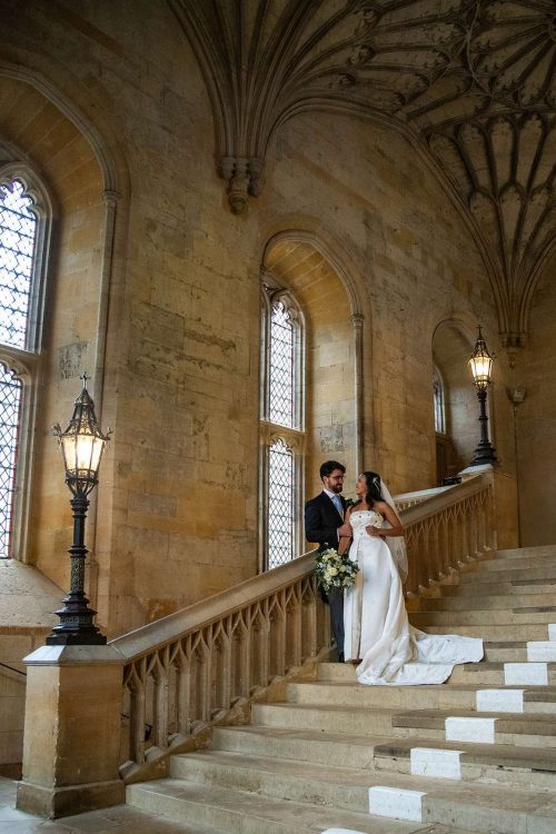Christ Church College Oxford Wedding. Oxford University Wedding Photography by Matthew Ellacott Photography