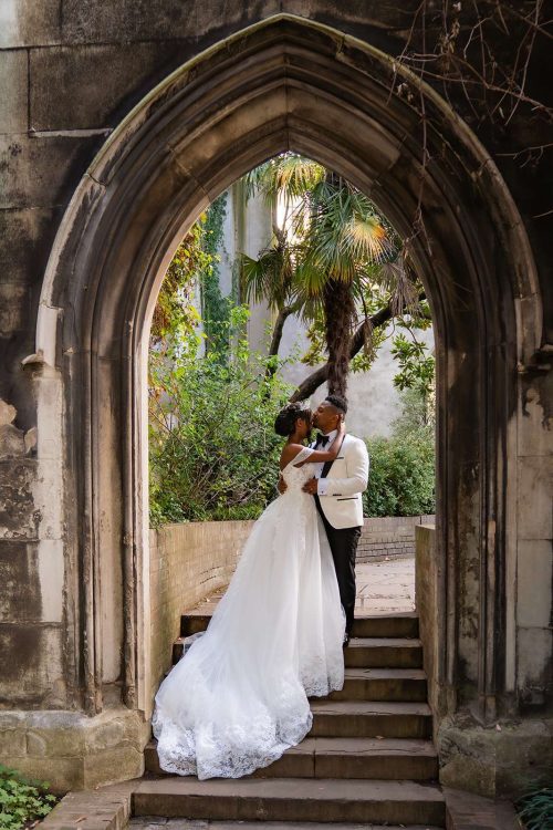 Bride and Groom Portraits London Wedding