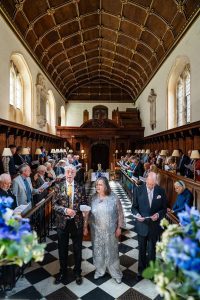 Wedding Ceremony at Corpus Christi College Oxford. Oxford University Wedding Photography by Matthew Ellacott Photography
