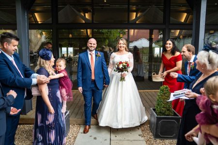 Wedding Confetti Lapstone Barn Cotswold Wedding Venue - Photographed by Matthew Ellacott Photography