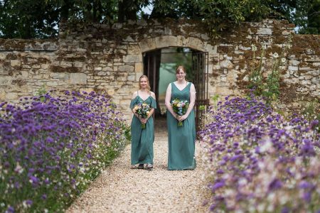 Outdoor wedding ceremony at The Medley Walled Garden in Oxford