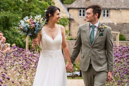Bride and Groom Portrait Medley Walled Garden Oxford Wedding- Photographed naturally by Matthew Ellacott Photography