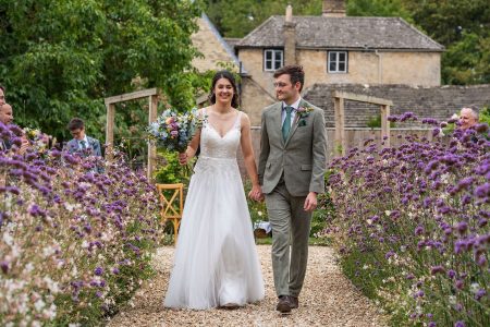 Bride and Groom Portrait Medley Walled Garden Oxford Wedding- Photographed naturally by Matthew Ellacott Photography