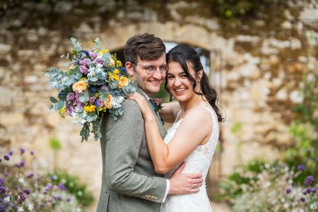 Couple Wedding Portraits Medley Walled Garden Oxford