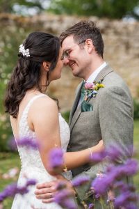 Couple Wedding Portraits Medley Walled Garden Oxford