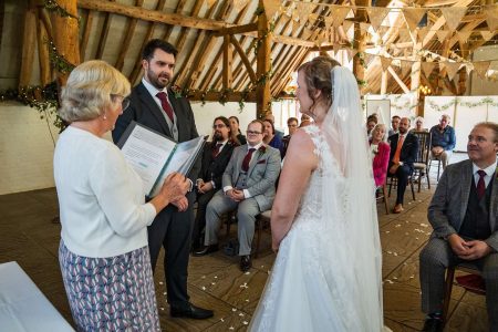 Wedding Ceremony at Ufton Court Berkshire Photographed by Matthew Ellacott Photography