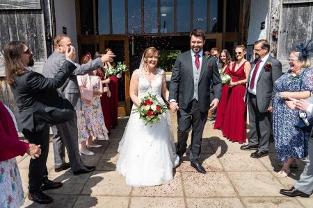 Confetti at Ufton Court Wedding, Berkshire
