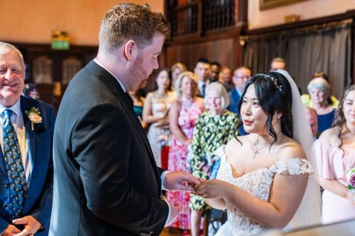 Wedding Ceremony at Oxford Town Hall, Oxford. Wedding Photography by Matthew Ellacott Photography