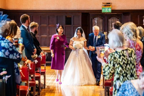 Wedding Ceremony at Oxford Town Hall, Oxford. Wedding Photography by Matthew Ellacott Photography