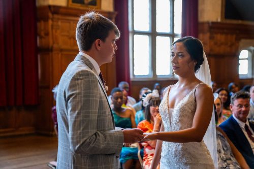Wedding Ceremony at Oxford Town Hall, Oxford. Wedding Photography by Matthew Ellacott Photography