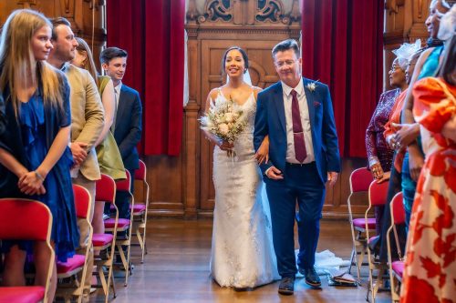 Wedding Ceremony at Oxford Town Hall, Oxford. Wedding Photography by Matthew Ellacott Photography