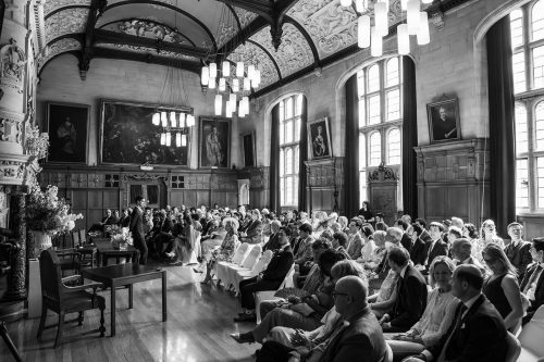 Wedding at Oxford Town Hall, Oxford. Wedding Photography by Matthew Ellacott Photography