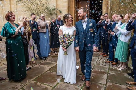 Wedding Bubbles - Wedding bubbles instead of confetti photographed by Matthew Ellacott Photography
