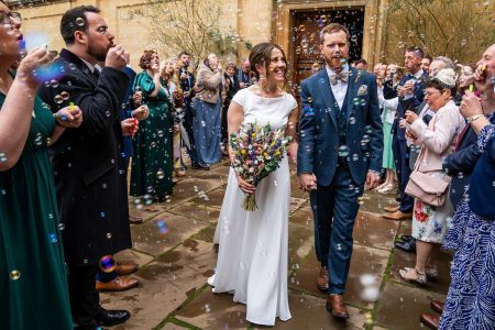 Wedding streamers - Wedding streamers instead of confetti photographed by Matthew Ellacott Photography
