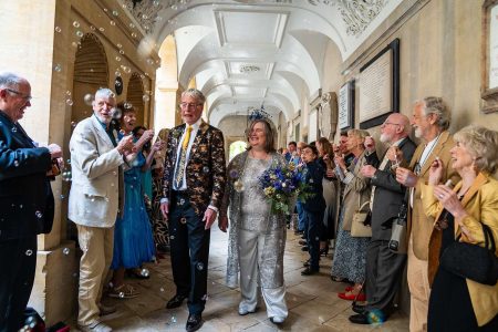Wedding Bubbles - Wedding bubbles instead of confetti photographed by Matthew Ellacott Photography